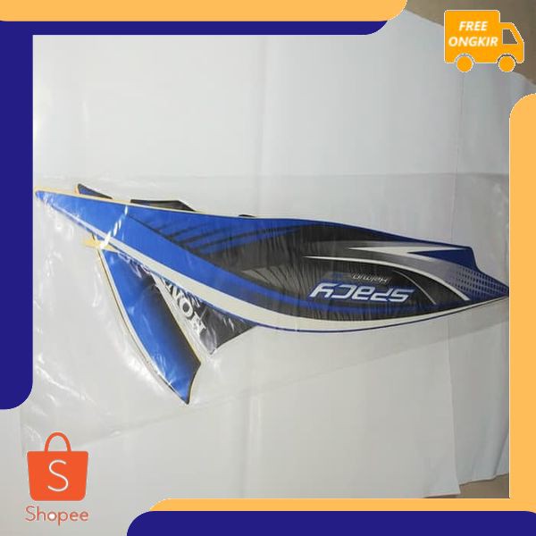 Stiker Bodi & Lis Body & Striping Spacy 2012 Biru