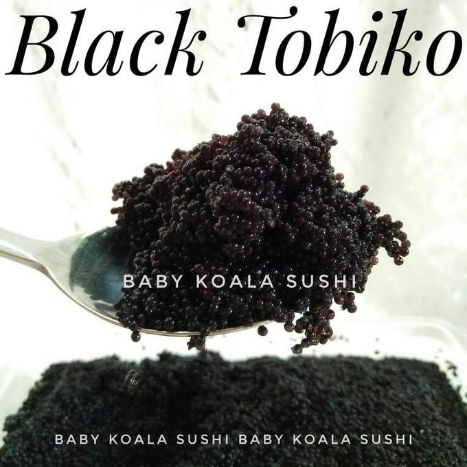 ENAK Black Tobiko Caviar | Telur Ikan Hitam Fish Roe Sushi TERLEZAT