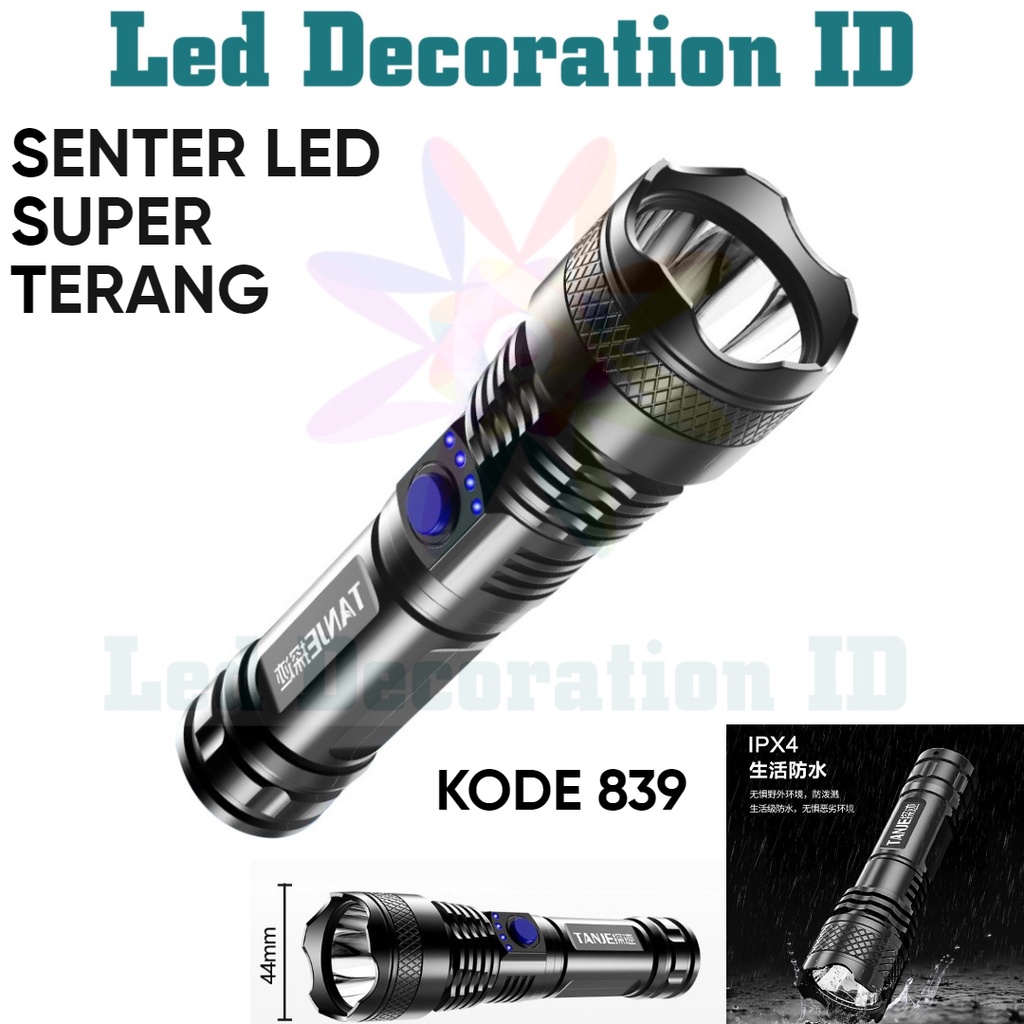 SENTER LED SUPER TERANG RECHARGEABLE/ SENTER CAS USB