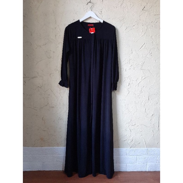 GAMIS JERSEY PREMIUM model AMORI DRESS ABAYA | RFILLY-Hitam