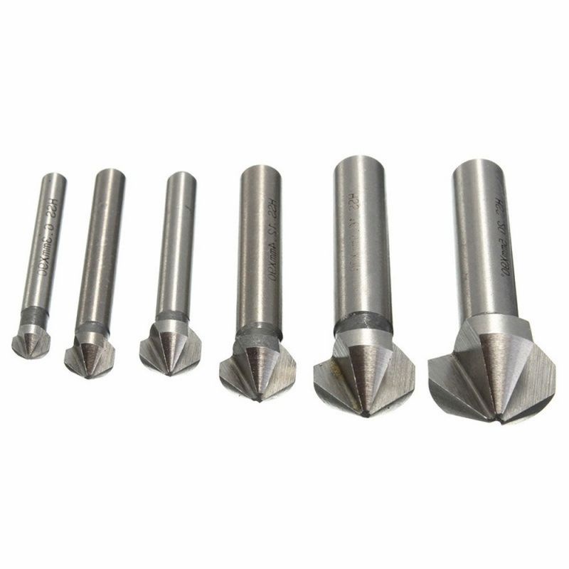 Mata Bor Countersink 6pcs 90° Bahan Hss / Mata Bor Drill Bit Countersink / Countersink Drill Bit