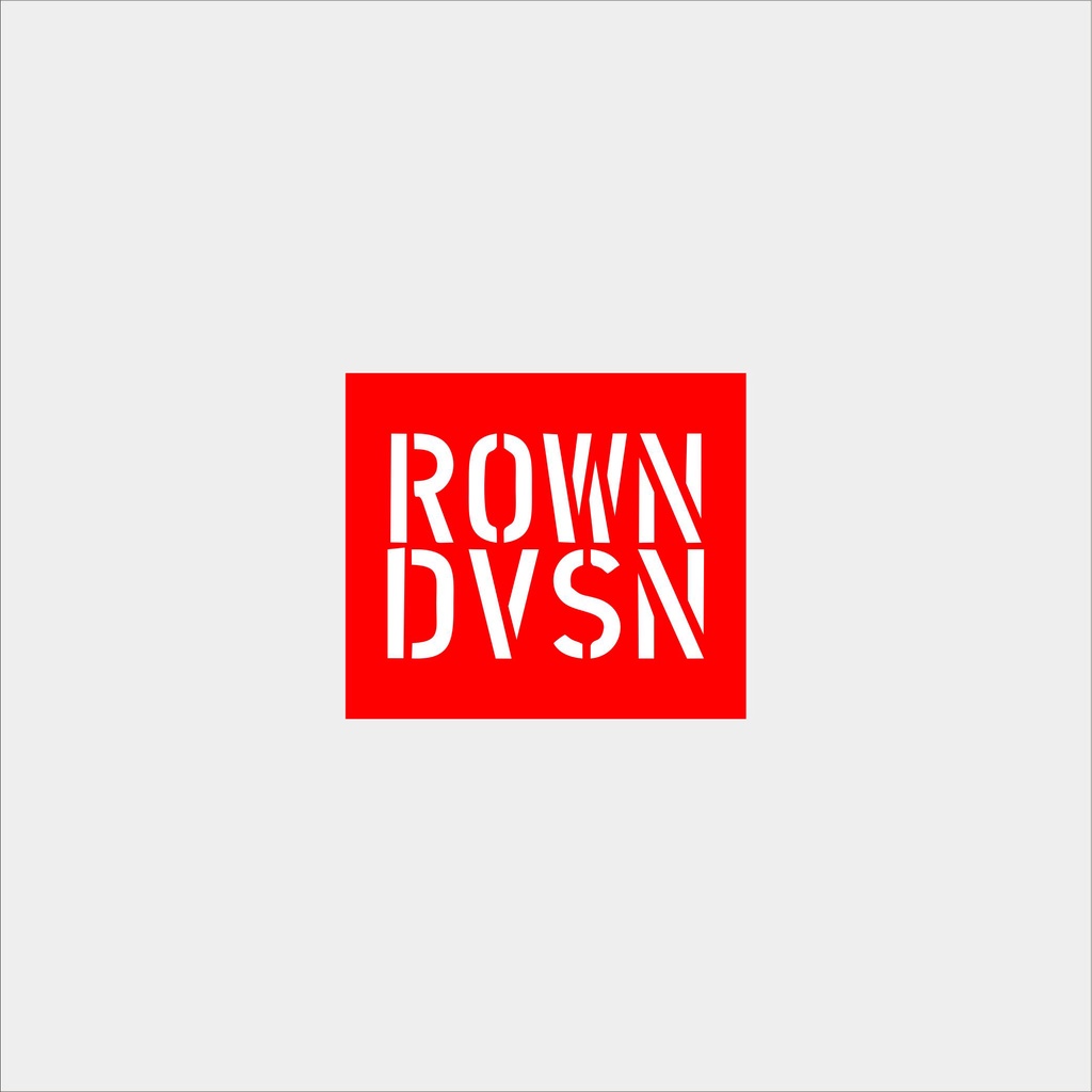 

Stiker brand stiker distro Rown Dvsn bahan anti air