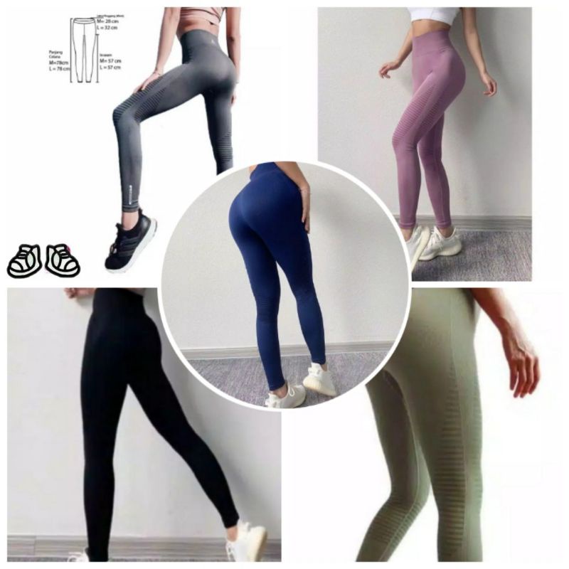 Celana Legging Sport Olahraga Panjang Bahan Rajut | celana Legging Yoga || celana Legging senam | celana Legging Multifungsi