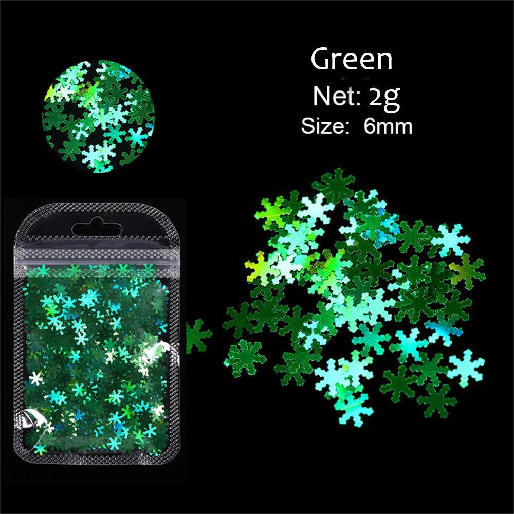 Preva 1tas Paku Sequin Sparkly 3D Flakes Slice Nail Glitter Warna Campur Hologram