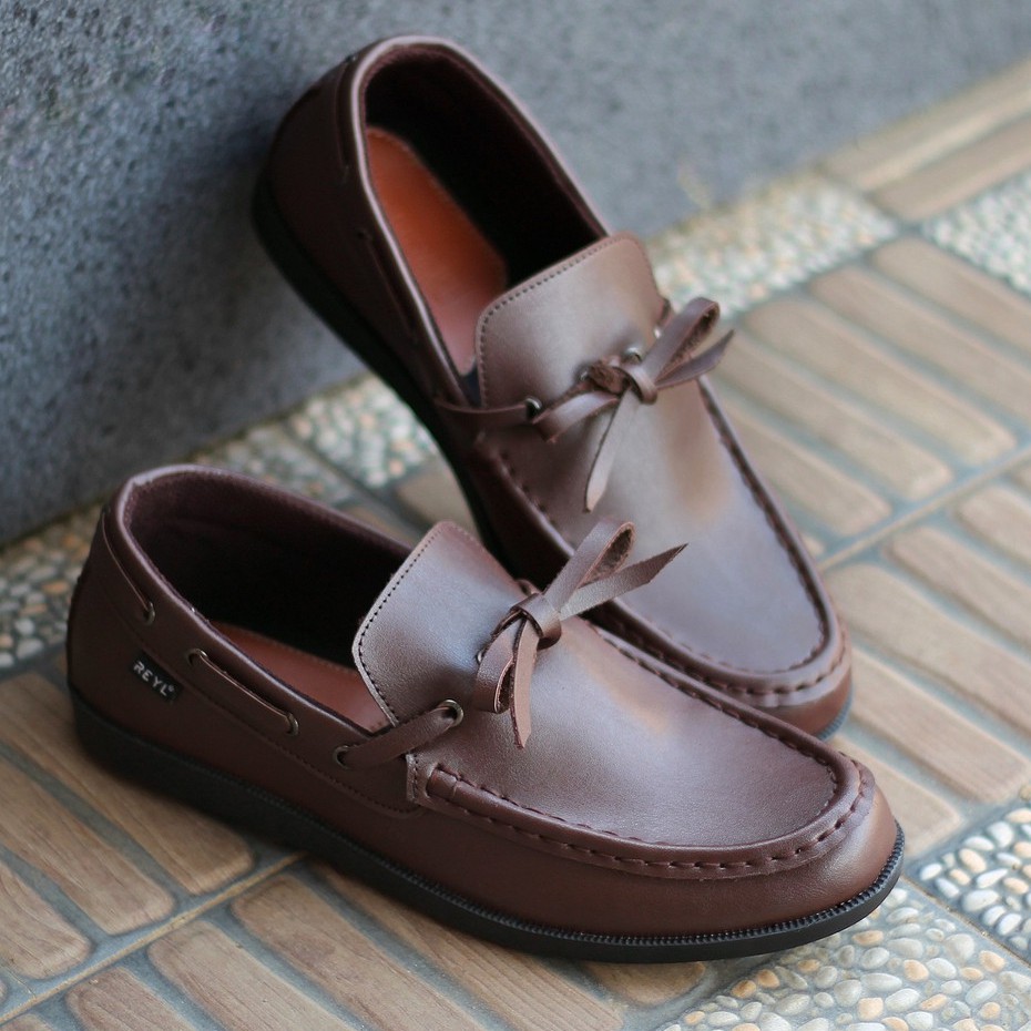 LICK BROWN |FORIND x Reyl| Sepatu Jalan Asli Vintage Klasik Casual Pria Boat Ori Original Footwear