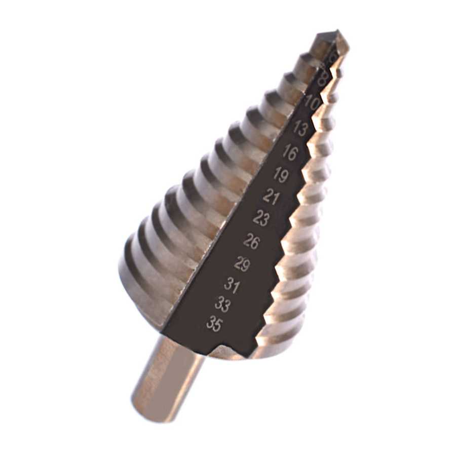 Drillpro Mata Bor Pagoda Spiral Drill Titanium HSS 5 PCS - BIHH480