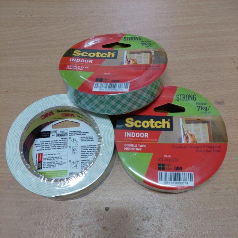 

Mounting Tape 1" Scotch 3M / Double Tape Busa 1" 3M Scotch Double Tape Mounting