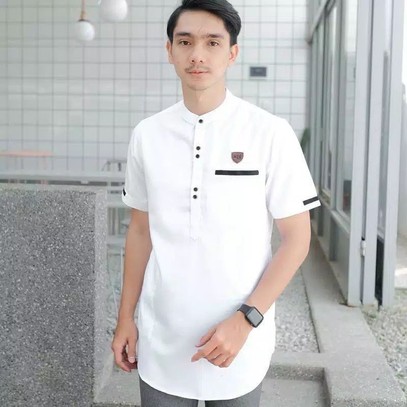 Koko Kurta Lengan Pendek Matt Katun  Adem Tebal Terlaris