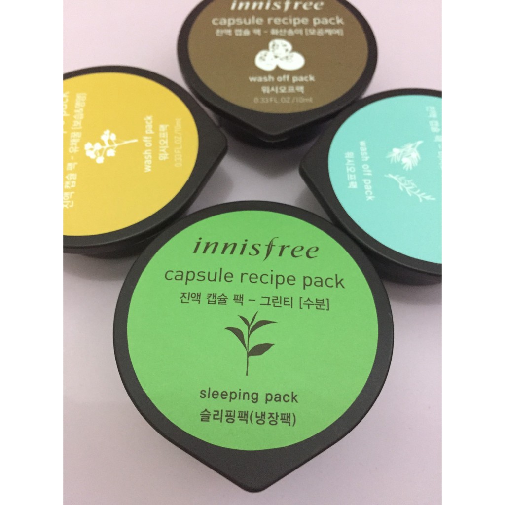 Innisfree - Capsule Recipe Pack .Scrub Masker:Green tea
