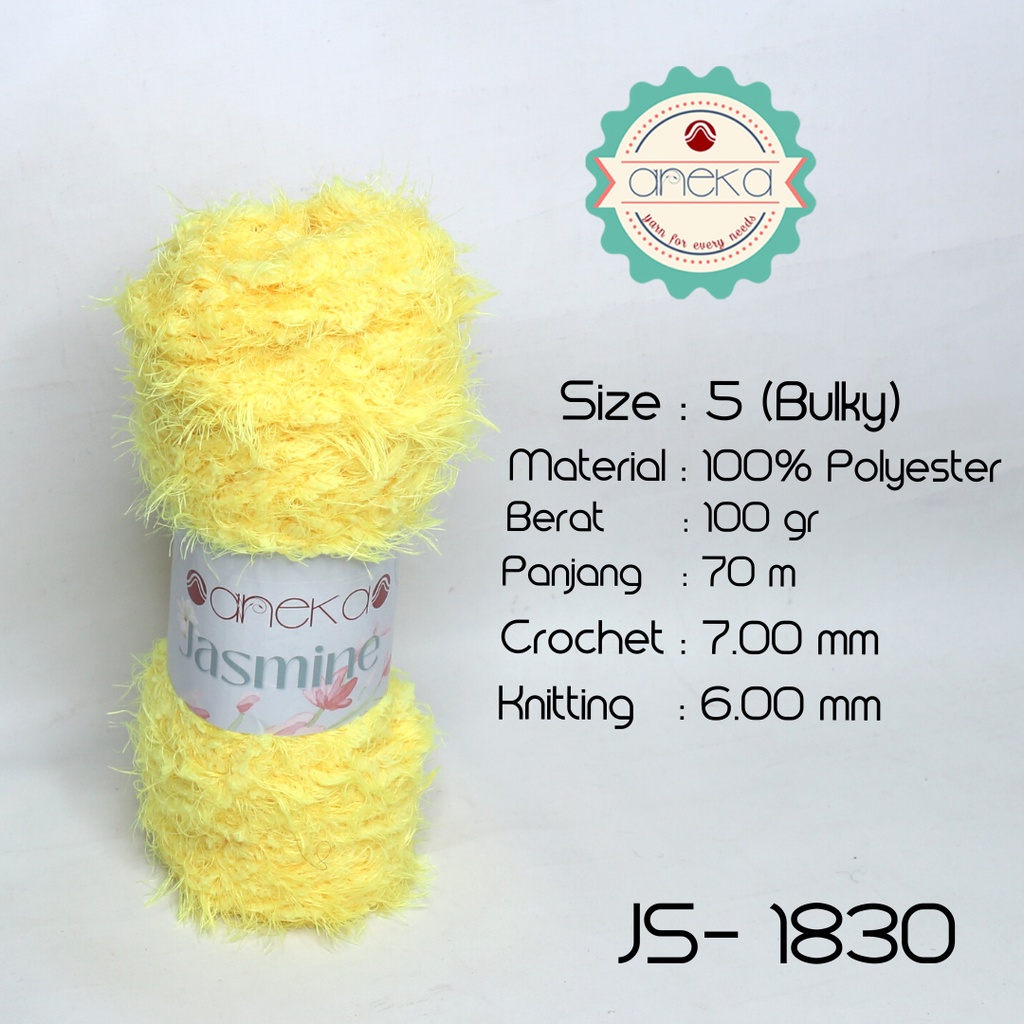 Benang Rajut Bulu Halus Jasmine Yarn / Cashmere Plush - 1830