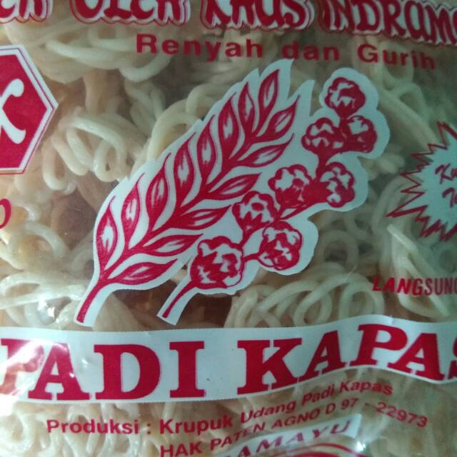 

Kerupuk bawang keriting krupuk mentah padi kapas 250 gram Cirebon