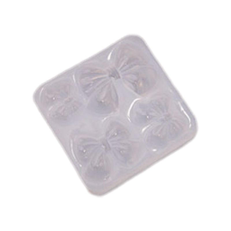 Siy Cetakan Resin Bentuk Pita Bahan Silikon Untuk Gantungan Kunciperhiasan DIY
