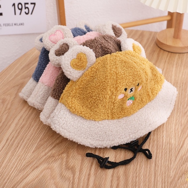 Topi Bucket Anak Laki Laki dan Perempuan 2 - 4 tahun Dengan Tali Dagu Import