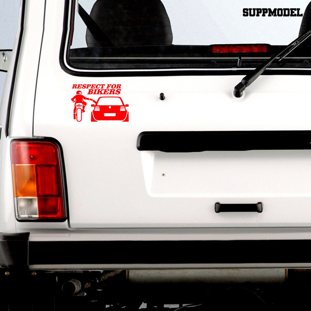 Car 2Pcs / Set Stiker Vinyl Motif Respect Untuk Dekorasi Body / Bumper Mobil