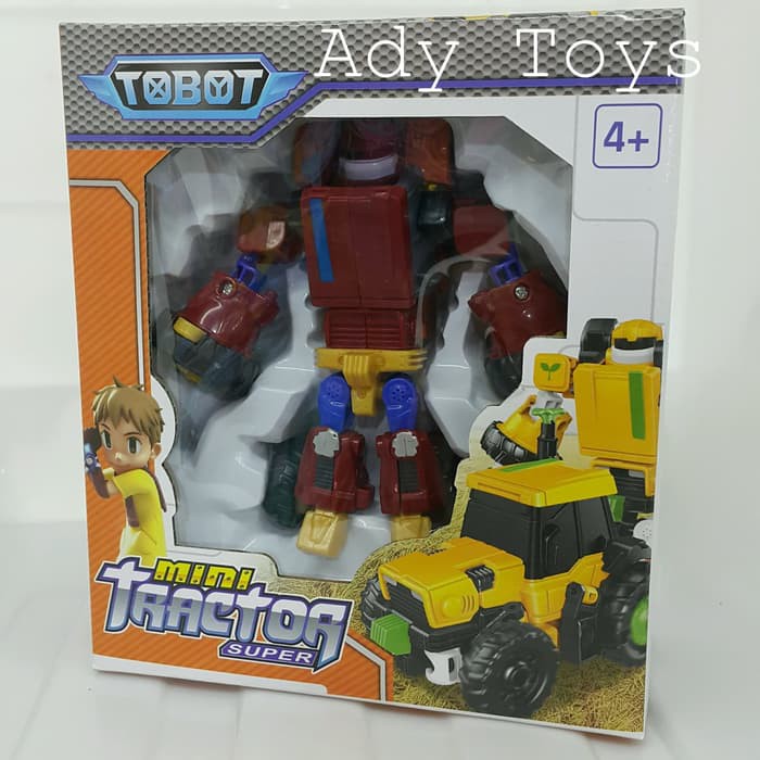 Promo Mini Tobot Tractor Super Merah   Mainan Tobot T   Jual Tobot ATHLON 2 Limited