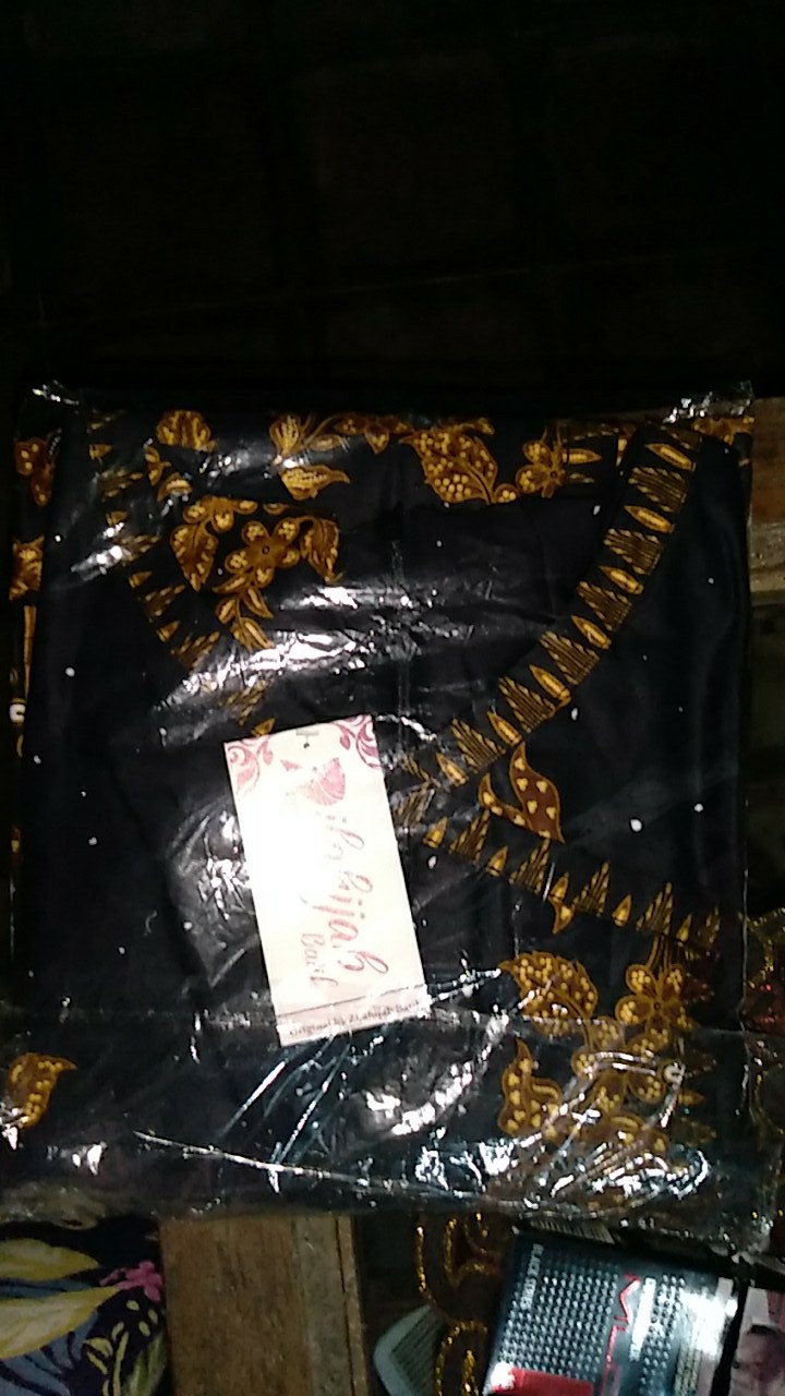 Aserehe Zigzag Tunik Jumbo Batik Mataraman Sogan Camaline Seragam Kantor Kerja