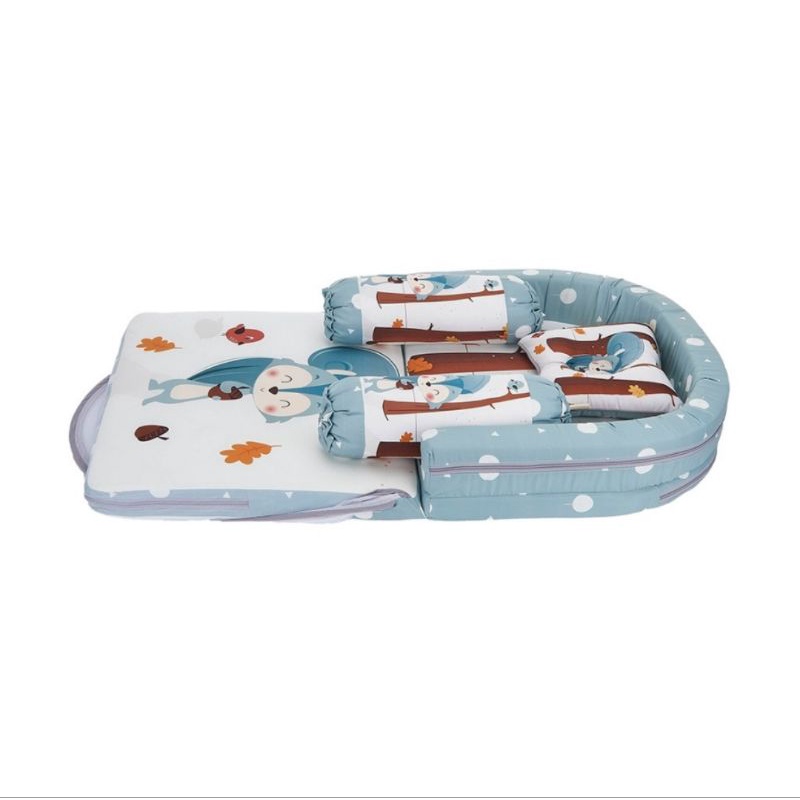 Vee &amp; Mee Kasur Bayi Lipat Oval Squirrel Series VMK1030