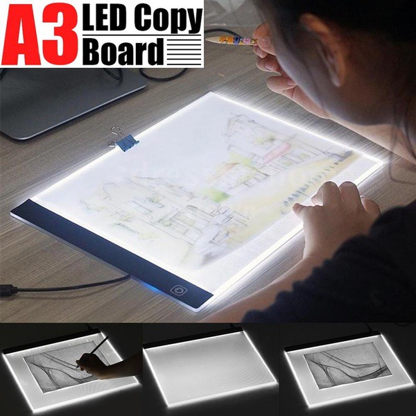 

A4 / A3 Stepless Dimming LED Painting Tracing Board Copy Pad Panel Drawing Tablet Sketch Boards Art
