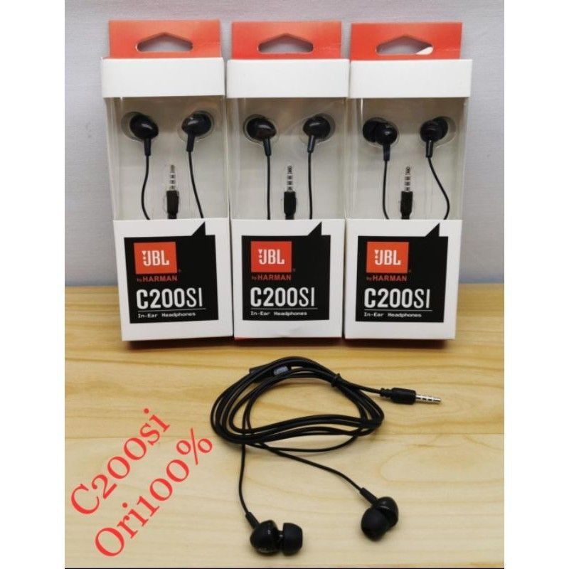 Headset JBL C200Si ExtraBass Earphone Handsfree JBL C200si Bass Handset HF JBL