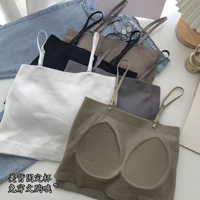 BATAMMODE Tanktop Kemben Singlet Crop Tali bisa di lepas Pakaian dalam-2