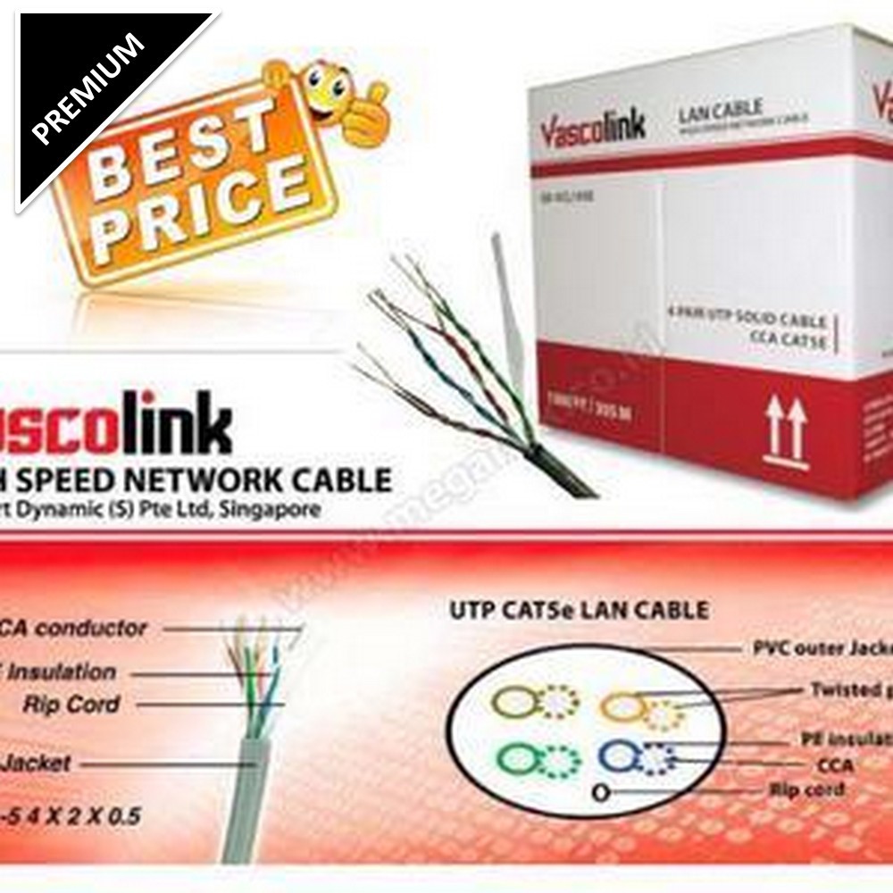 Vascolink UTP Cat 5e 305meter 1 box / roll