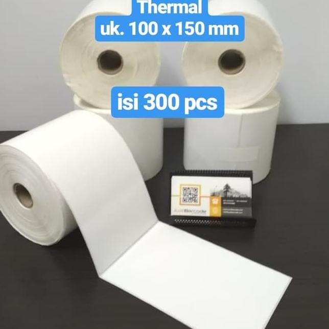 

Update - Label Sticker Bare Thermal 100x150mm - 100x150 - 100 x 150 mm Isi 300pcs