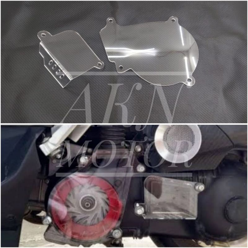 COVER TUTUP CVT TRANSPARAN YAMAHA NMAX 155 OLD NEW