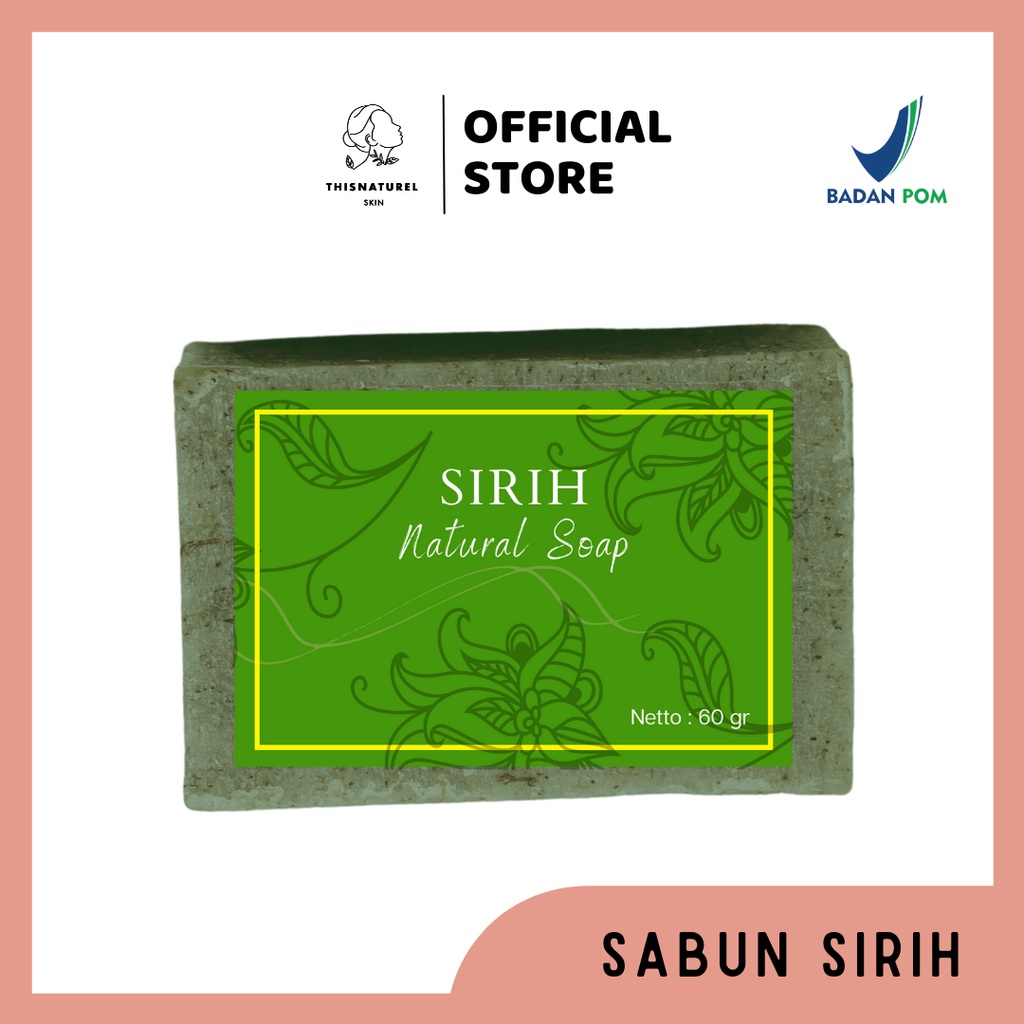 Sabun Sirih - Sabun Natural Herbal BPOM - Sabun Penghilang Bau Badan Alami dan Keringat Berlebih 60gr