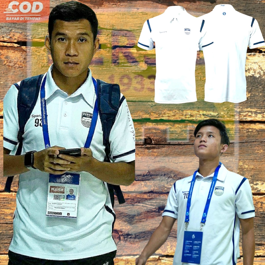 Kaos Persib official polo shirt 2022 murah pria wanita NAVY PUTIH