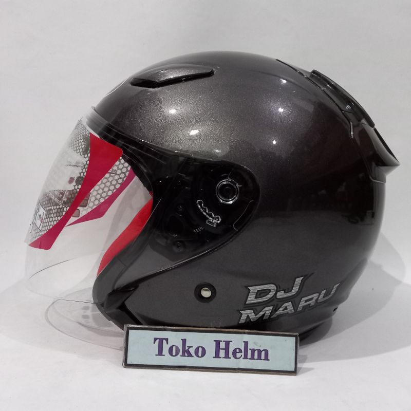 Jual Helm KYT halface KYT DJ maru Solid gunmetal Shopee Indonesia