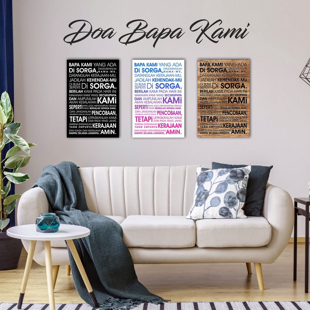 Doa Bapa Kami Poster walldecor nasrani kristen katolik