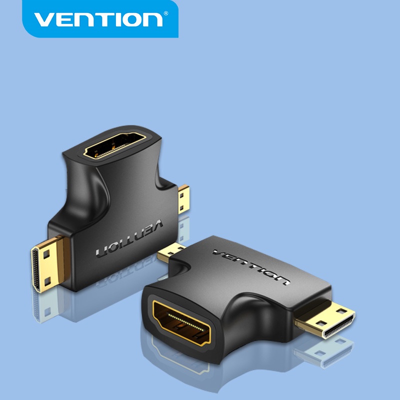 Vention 2 in 1 Kabel Adapter Converter HDMI Micro Male Ke Female