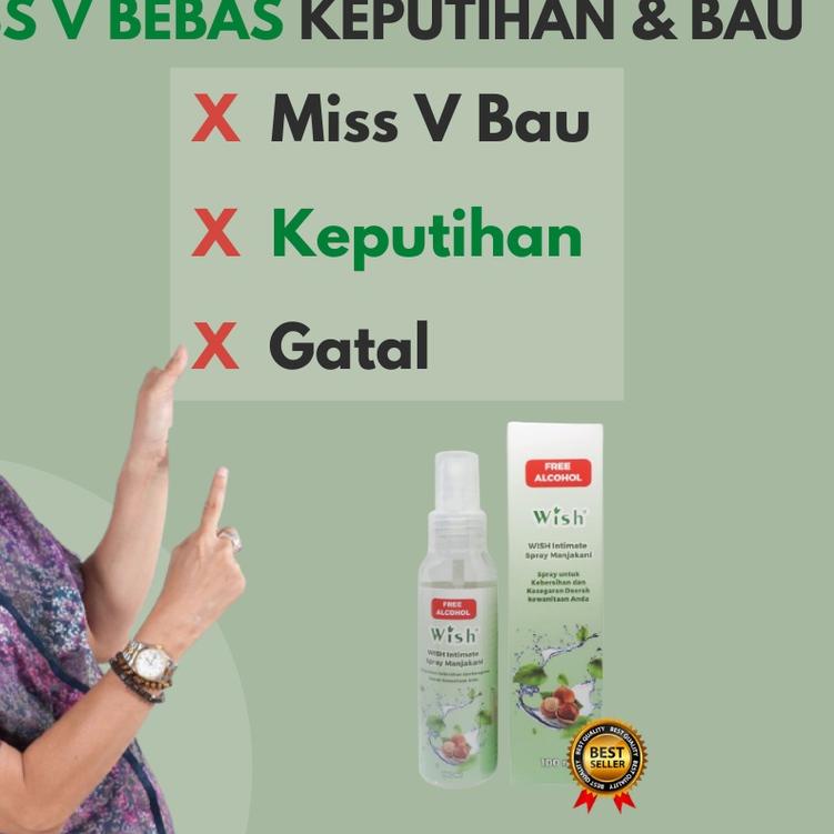WISH INTIMATE SPRAY MANJAKANI dr. Boyke - Spray Daerah Kewanitaan - Original RESMI dr. Boyke, & HALA