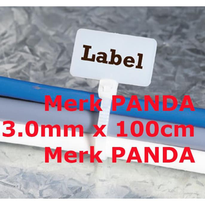 

Maker TIE PANDA 10cmx3mm Pengikat Kabel label /cable Ties Label name