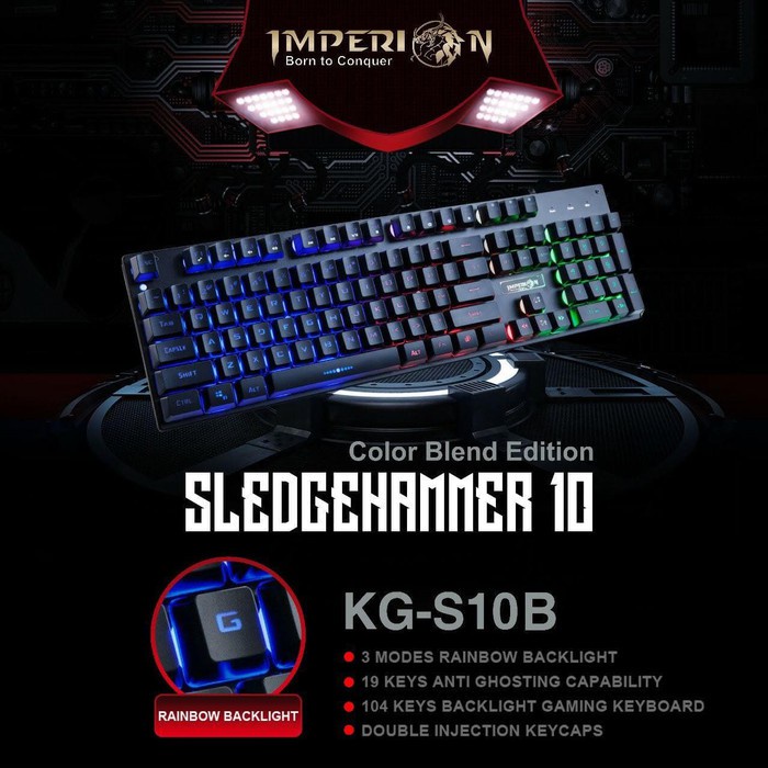 Keyboard Gaming Imperion Sledgehammer 10 Backlight KG-S10B Original