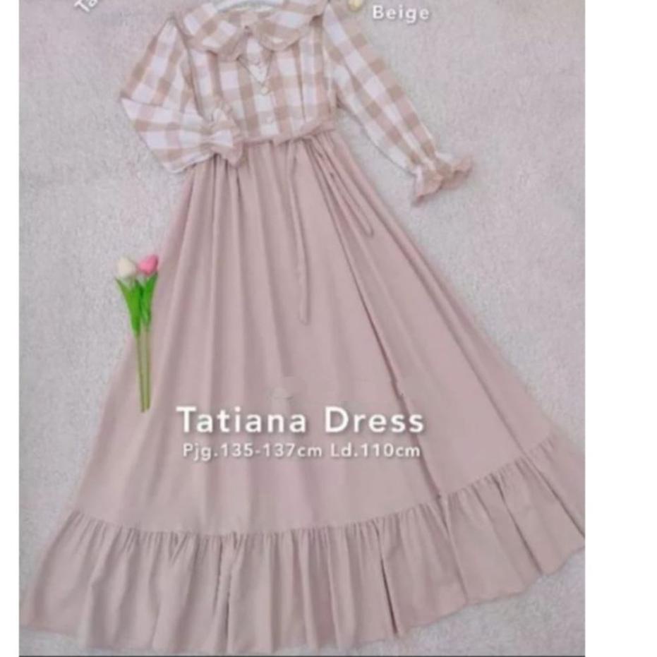 Terlaris.. Baju Gamis Muslim Dewasa / Tatiana Dress / Baju Wanita Korea / Dress Muslim Dewasa / Gami