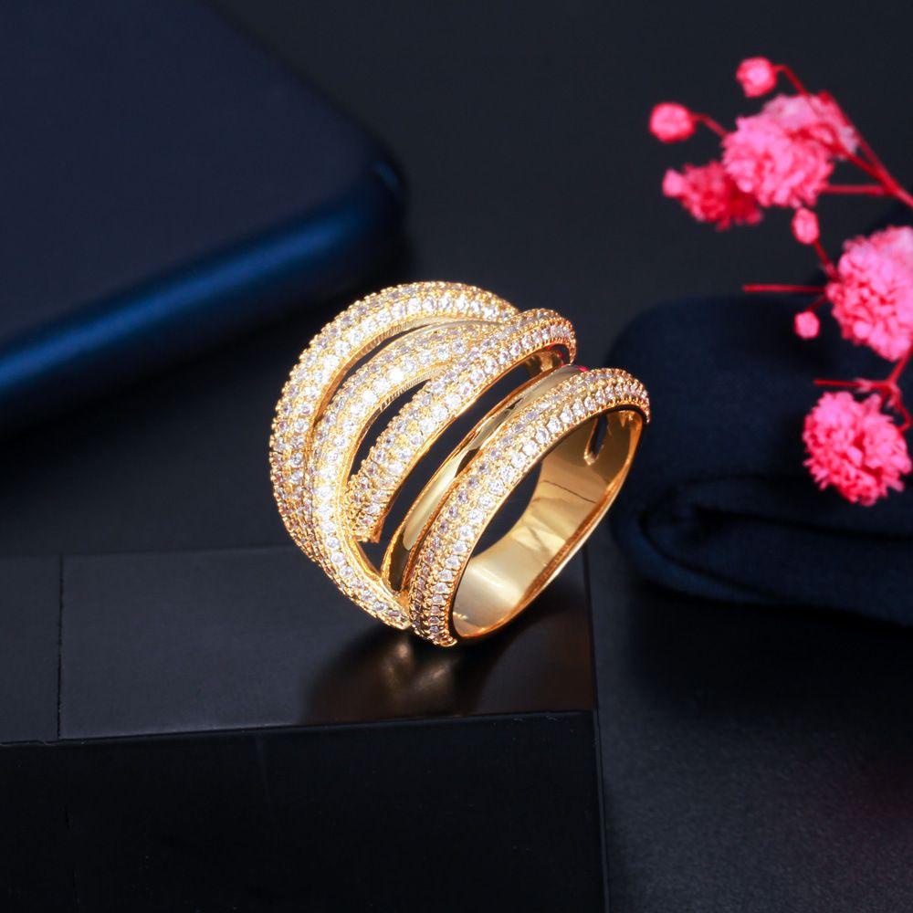 R-flower Ring Cincin Punk Cincin Kawin Cincin Pengakuan Cincin Berlebihan Cincin Berlian