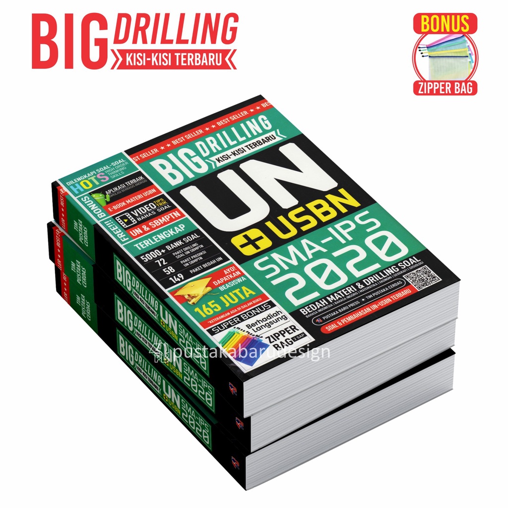 Buku UN USBN SMA IPS 2020 Big Drilling Kisi Kisi Terbaru Terlengkap Soal Soal HOTS-1