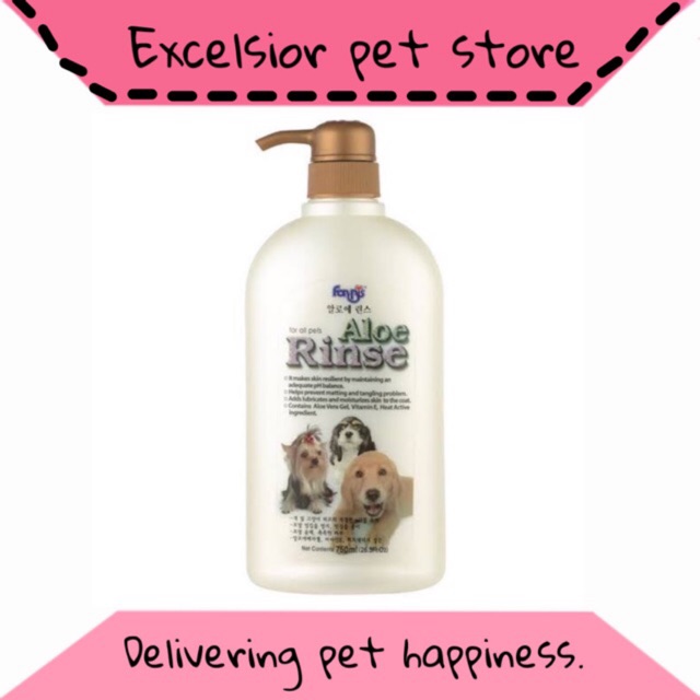 Forbis aloe rinse dog/anjing shampoo 750ml