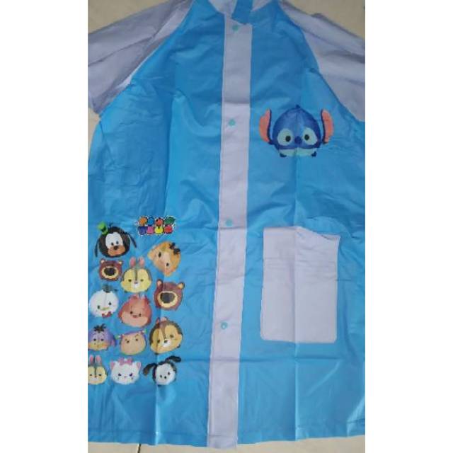 jas hujan anak terusan karakter  doraemon pony h kity frozen lol