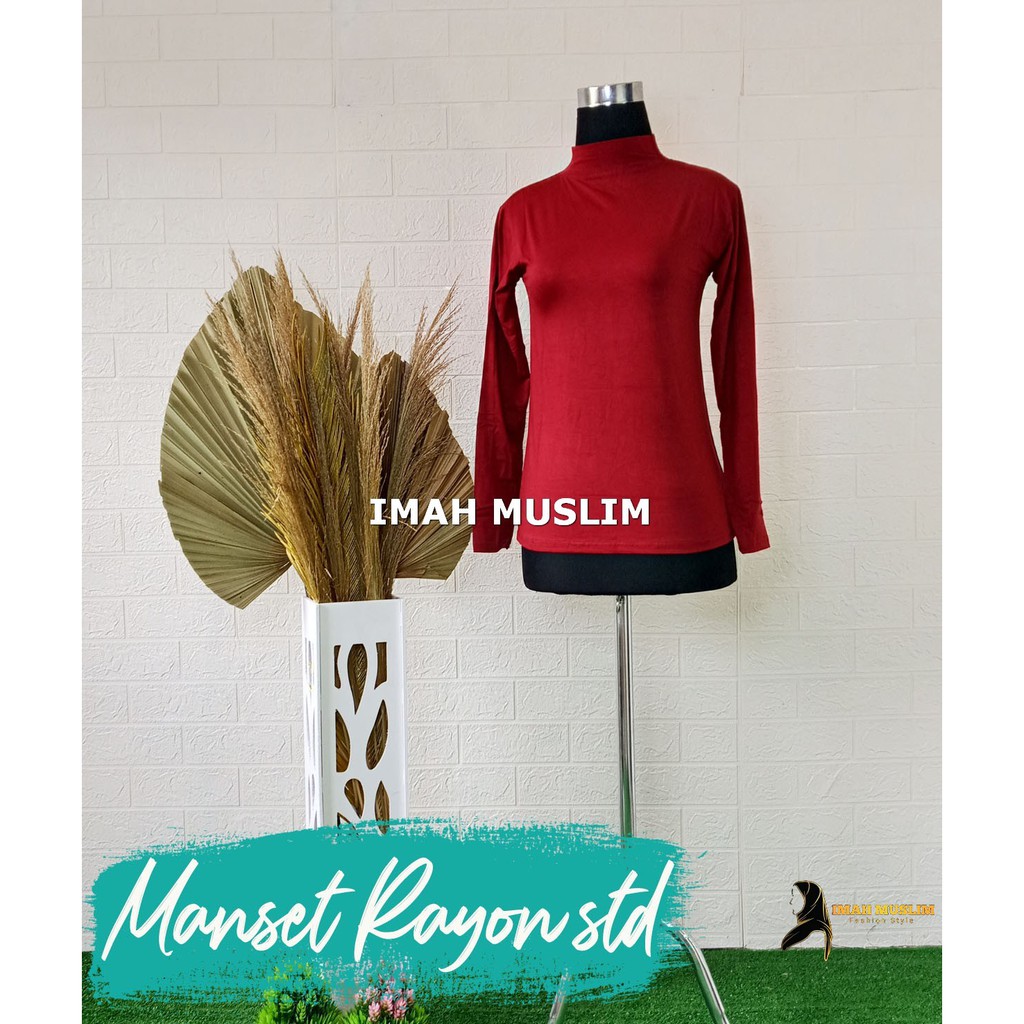 PROMO MANSET BADAN POLOS TEBAL ADEM TURTLENECK BAHAN KAOS TIDAK LICIN