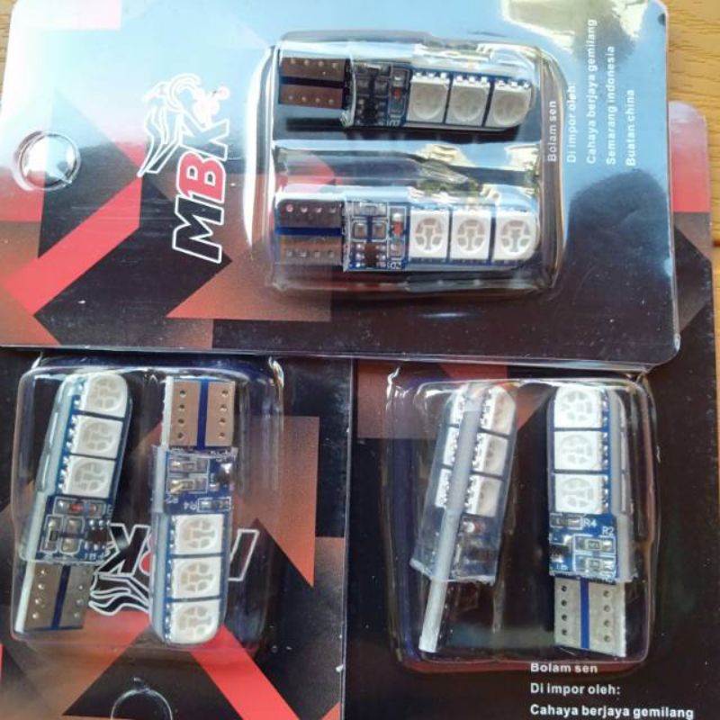 sen jelly kedip /Lampu sein depan/senja kedap kedip biru 1set LED mata