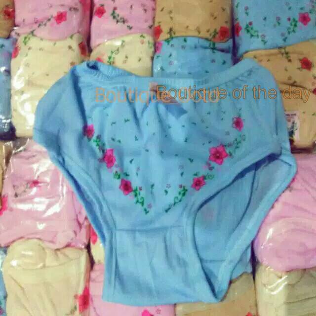 CELANA DALAM HAID BORDIR BUNGA