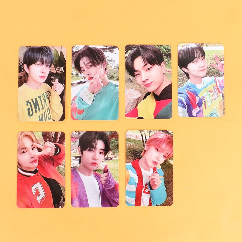 7pcs / SET Kartu Pos Foto Anggota Kpop ENHYPEN Seri Cuaca LAB