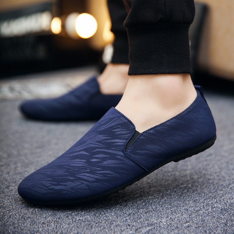 Toseyog 001 Sepatu Pria Slip On Casual Highland Kanvas Pantofel Kerja Teddie Shoes