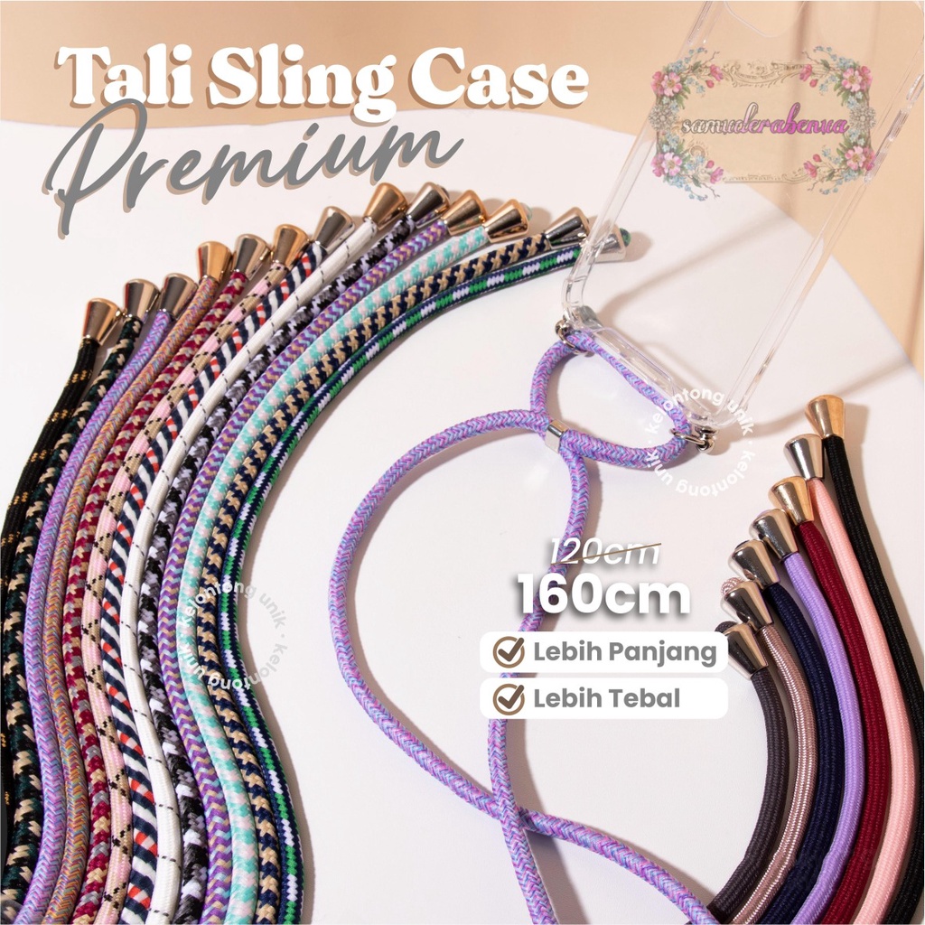 Tali baut sling case slingcase Tali Lanyard Hp Strap Gantungan leher plus Mur + Baut sekrup stainless candy koper choice dove universal SB3061