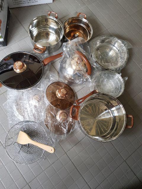 Panci Set Oxone Ox988s Jumbo Series 12pc +6pc / Panci Masak Oxone