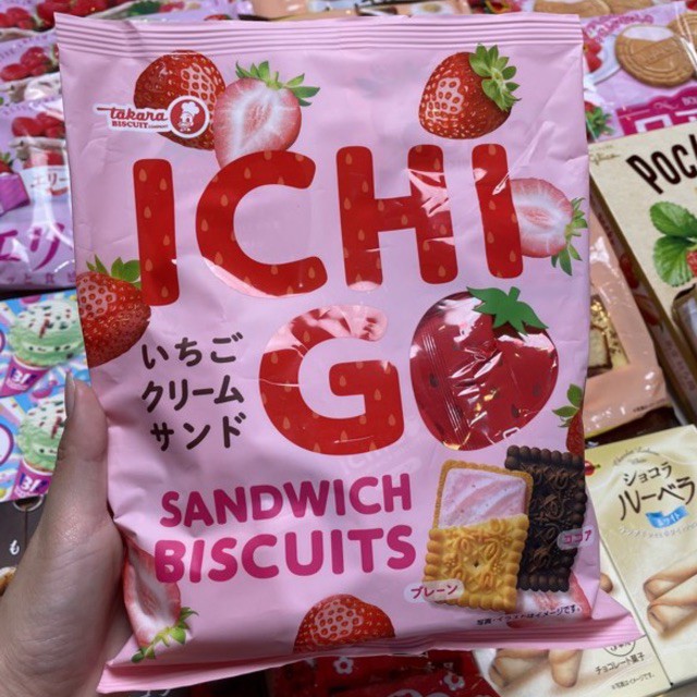 

[READY STOCK] Takara Ichigo Biscuit Sandwich