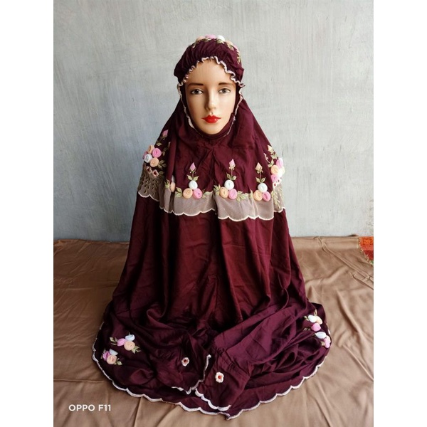 Mukena Bordir Tile Rayon Premium