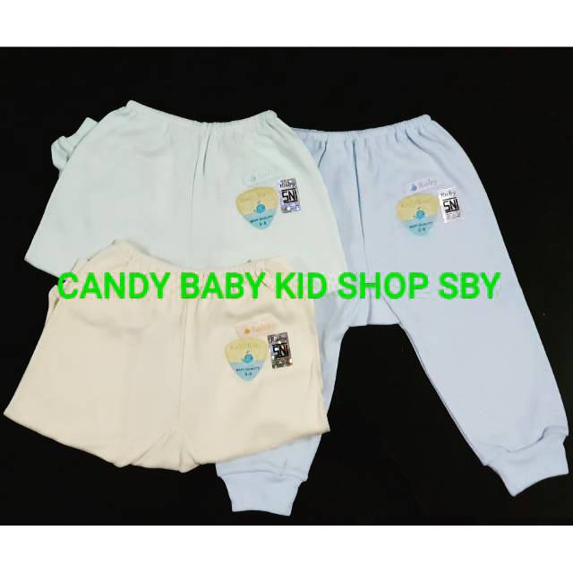 Celana Bayi Ruby Baby 0-6 bulan Pop Kacamata Pendek Panjang Kodok 3WRNmuda Lembut Murah Halus Lembut